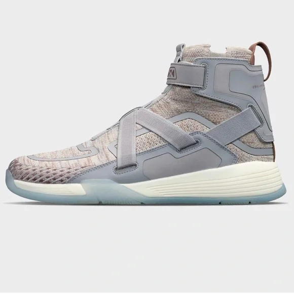 APL Superfuture‎ High Top Sneakers Men 11.5 Harbor Gray Techwear Streetwear Gym Concept X Harbor Grey / Cobalt / Energy | APL Shoes main image 4